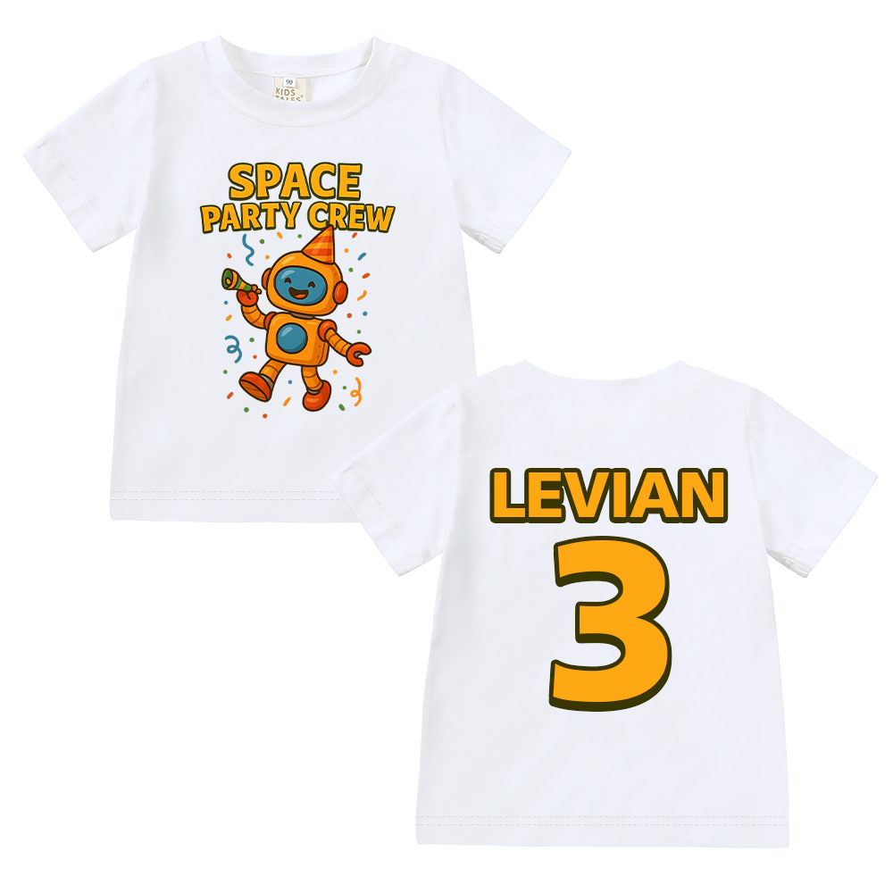 Personalized Space Party Birthday T-Shirt | inBirth33