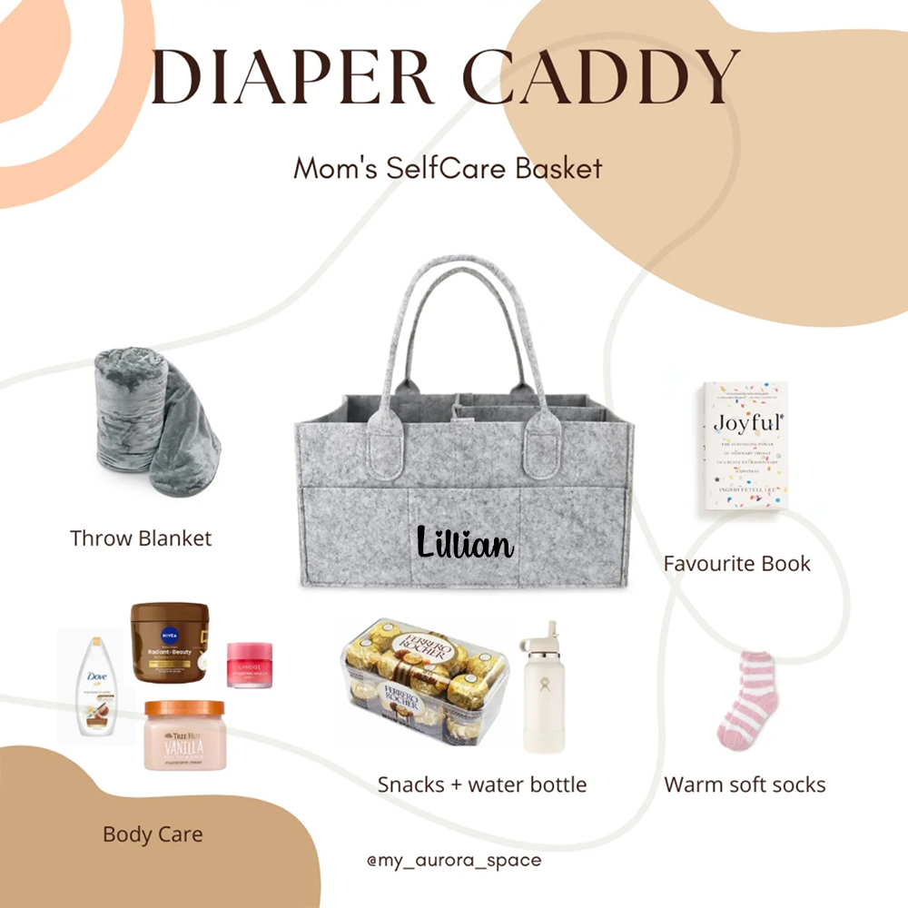 Personalized Baby Accessories & Diapers Portable Nursery Bag | CWToy141