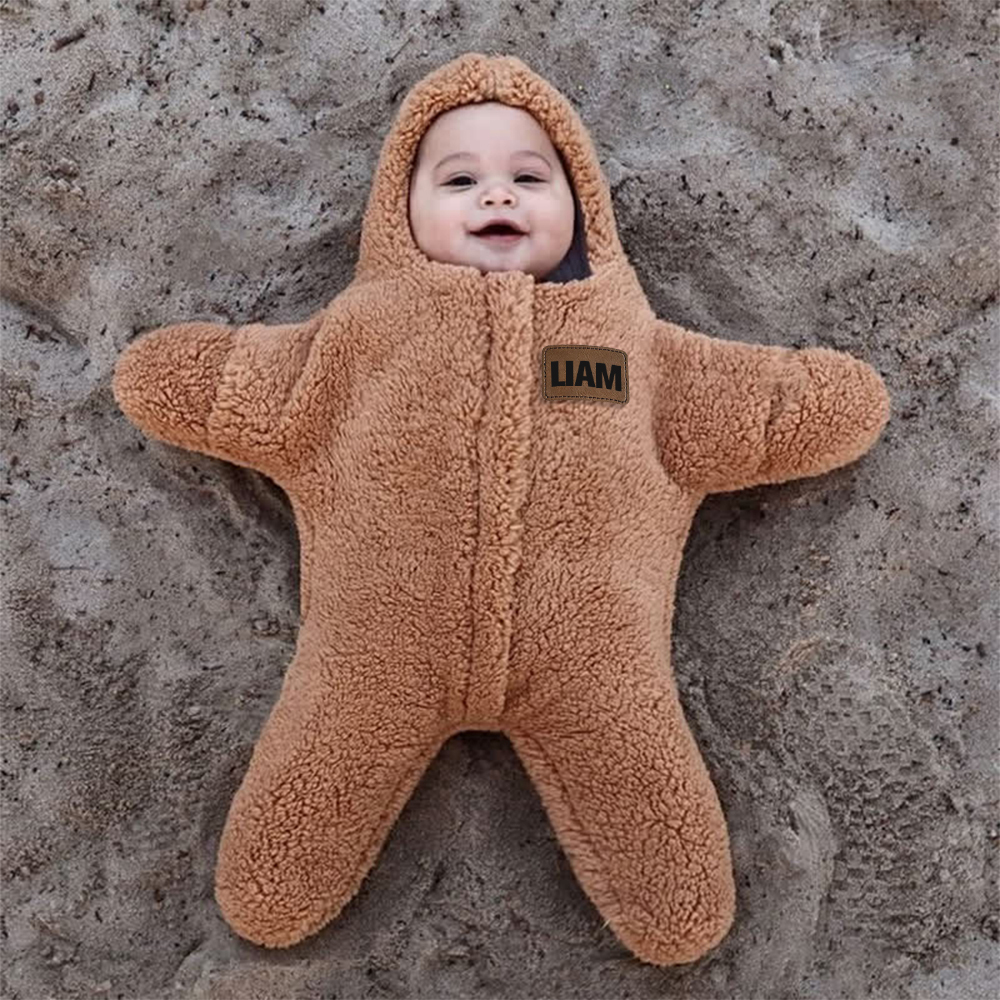 Personalized Baby Newborn Starfish Warm Sleeping Bag | CWBaby293
