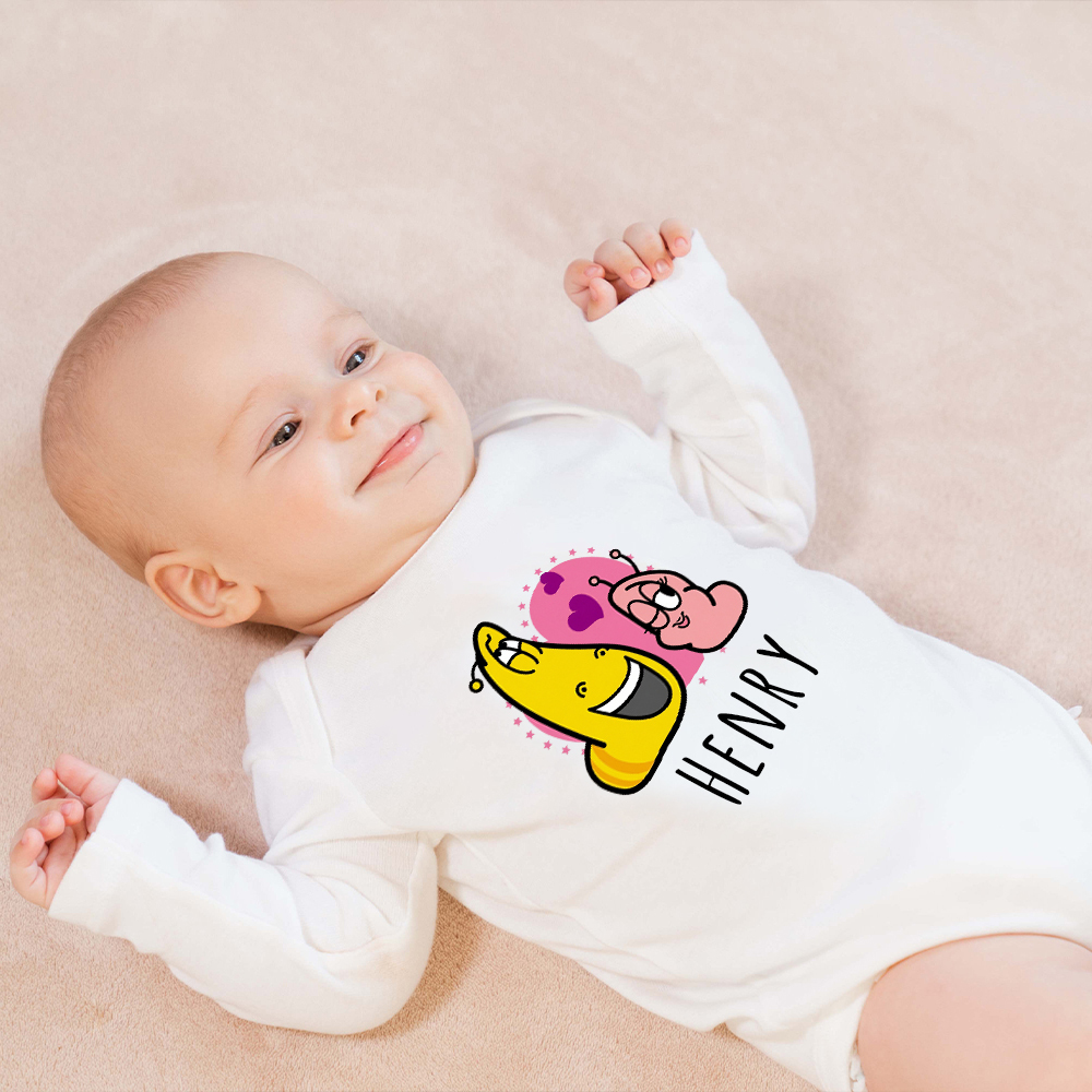 Personalized Larva's Funny Baby Romper | Larva22