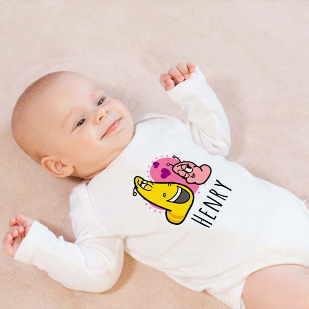 Personalized Larva's Funny Baby Romper | Larva22