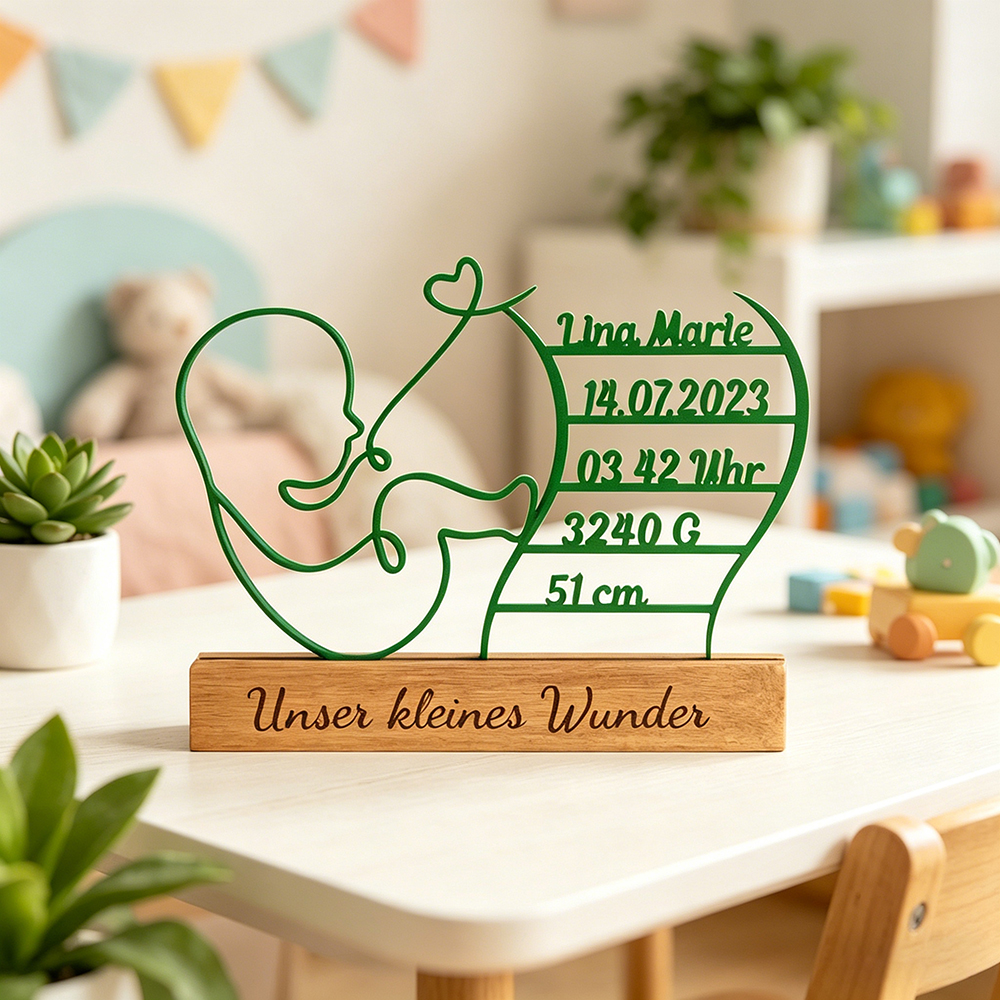 Personalized 3D Baby Birth Stand Decor for Unique & Love | CWGift60