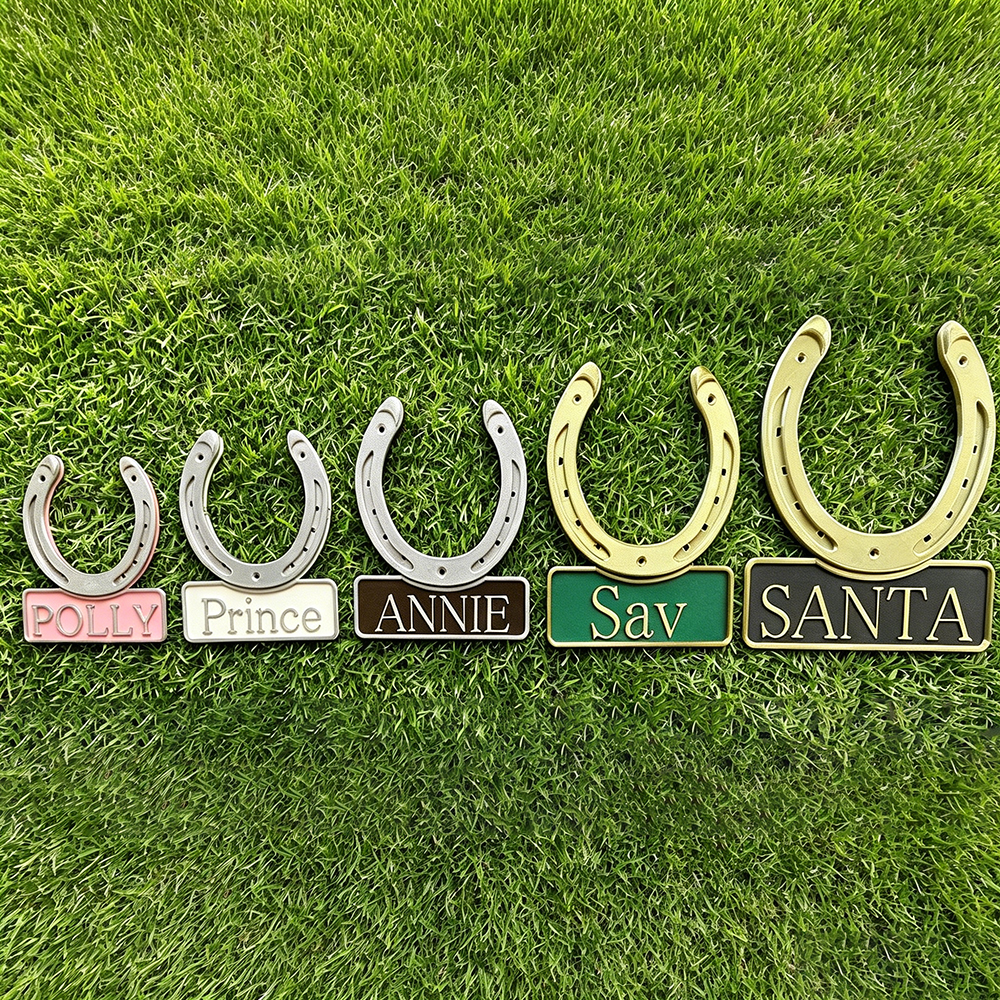 Personalized 3D Horseshoe Stable Door Name Plate | CWGift72