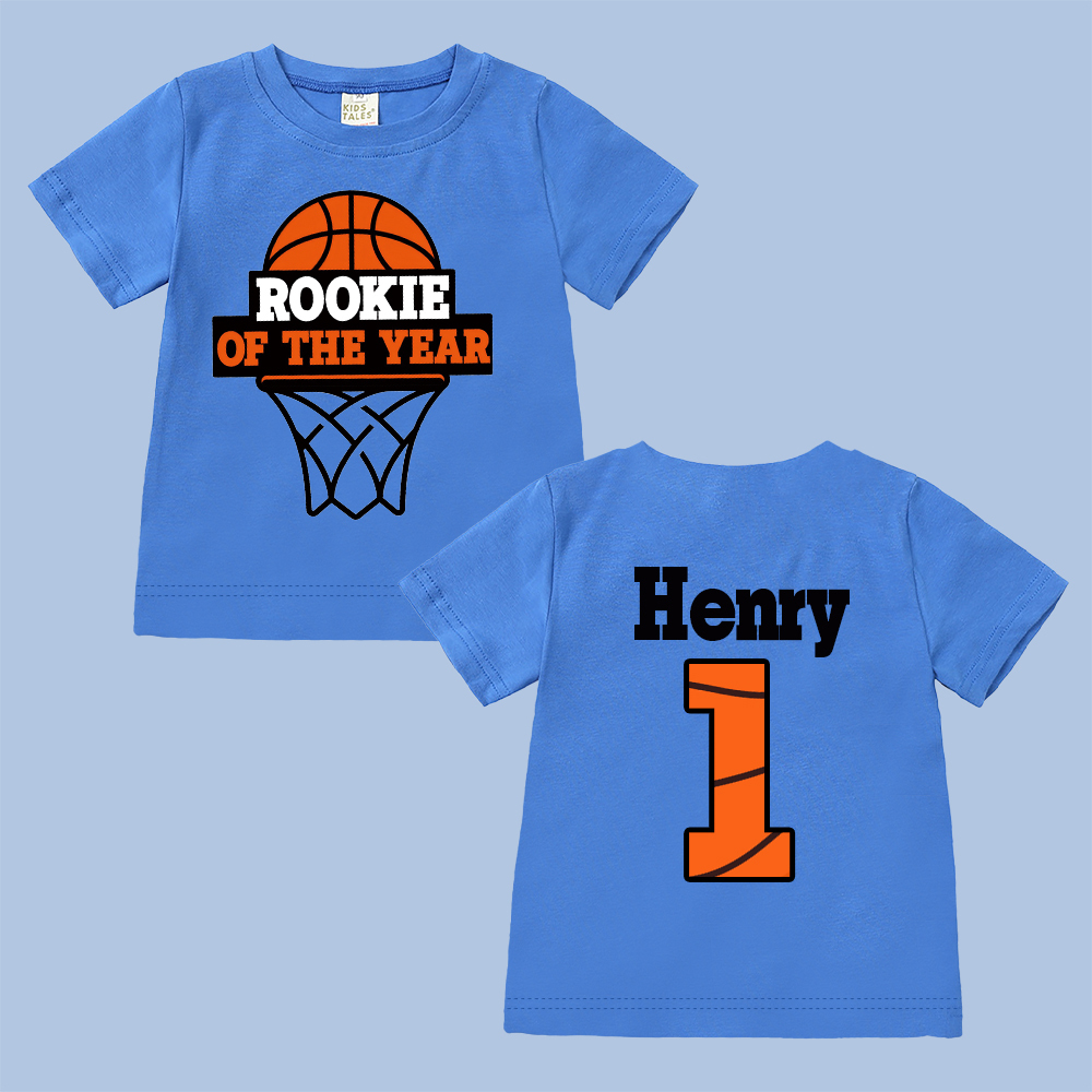 Personalized Basketball Rookie Of The Year Birthday T-Shirt | inBirth03