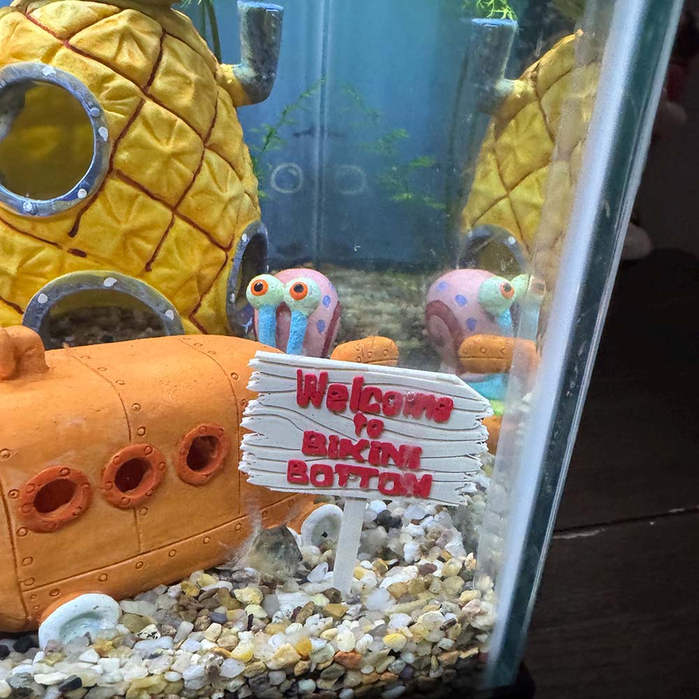 Personalized 3D Printed Forest Sign for Fishtanks | CWGift92