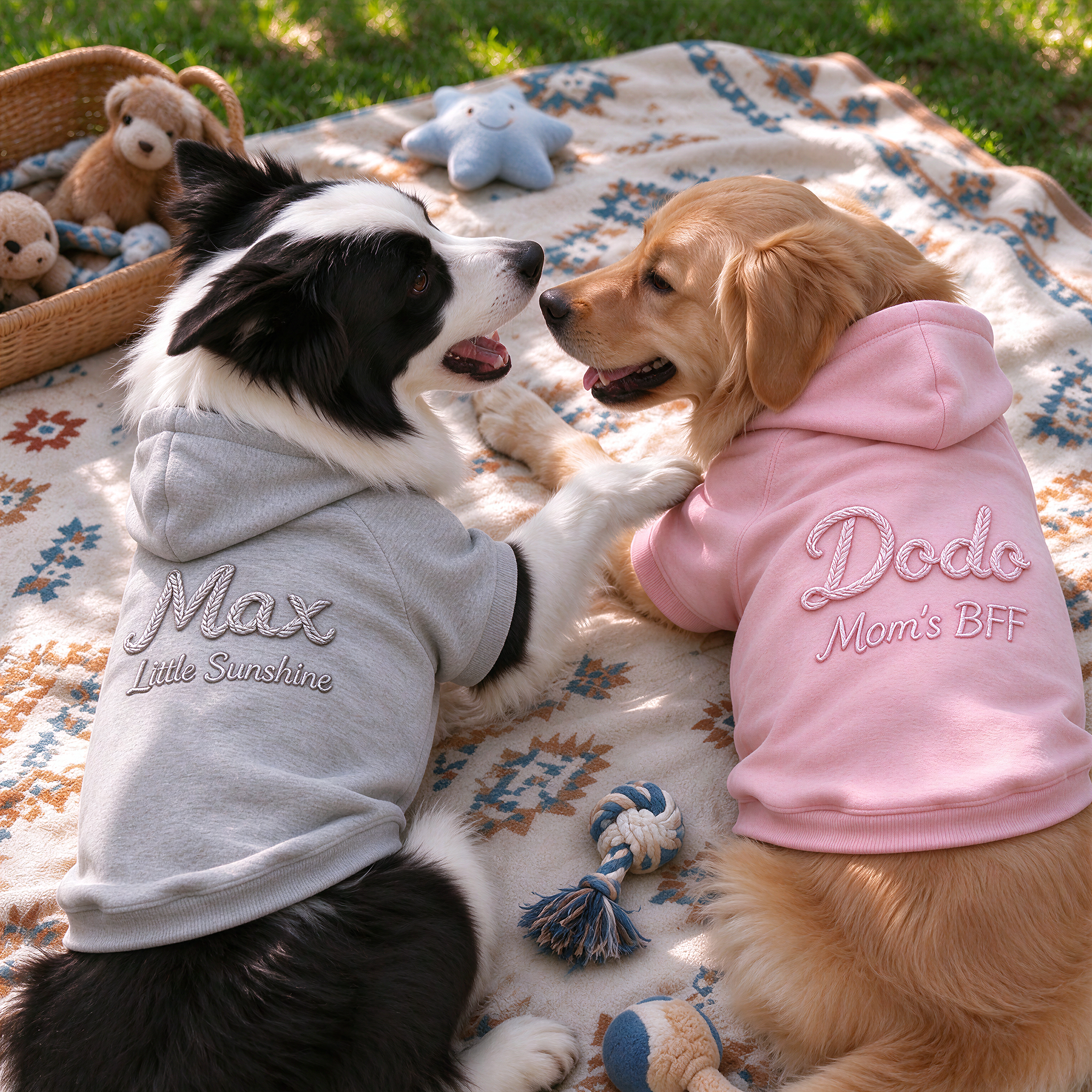 Personalized Hand Embroidered Pets Hoodie Sweatshirt | BKPet622