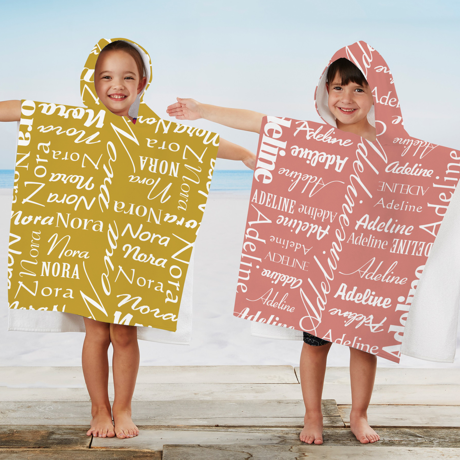 Personalized Hooded Beach Towel for Summer & Beach | CWHTowel02