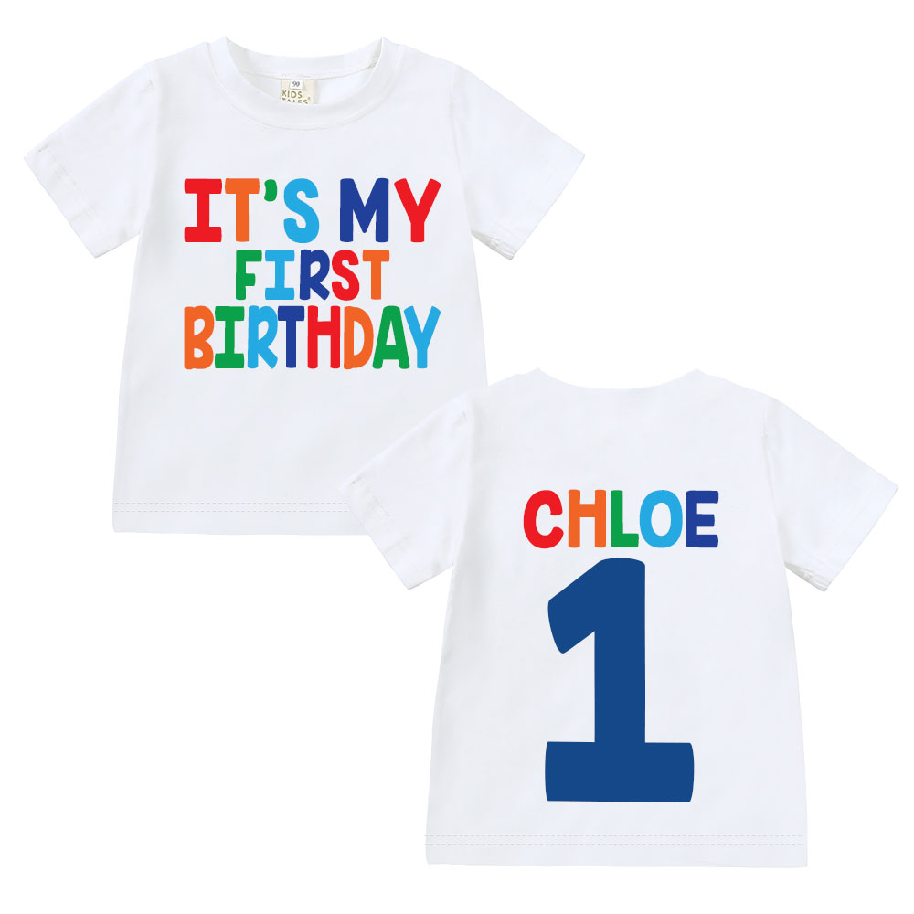 Personalized My First Birthday T-Shirt | inBirth24