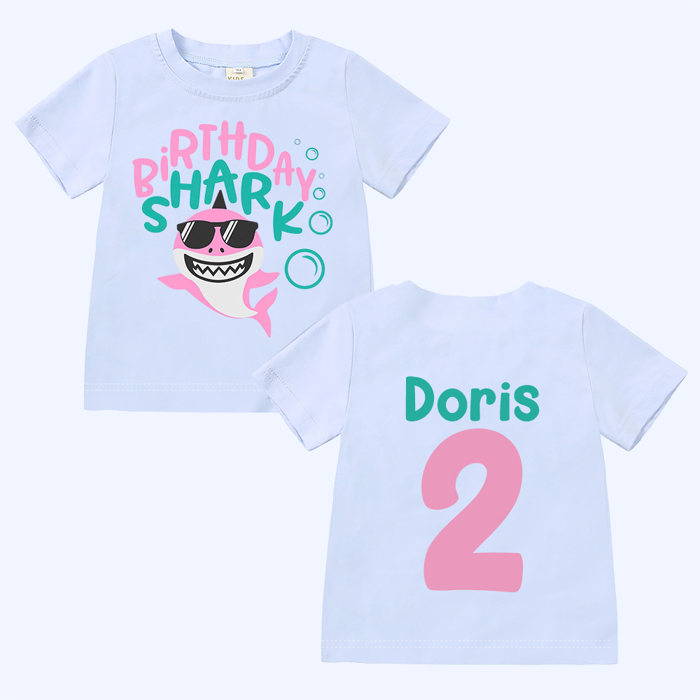 Personalized Shark Birthday T-Shirt | inBirth31