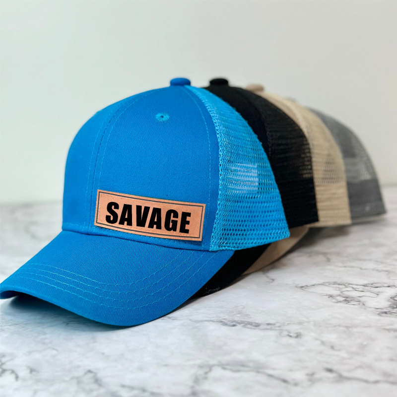 Personalized Color Leather Patch Hat for Comfort & Unique | CWBeach53