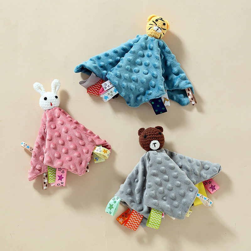 Personalized Baby Monogram Animal Comforter Sleep Toy | CWToy144