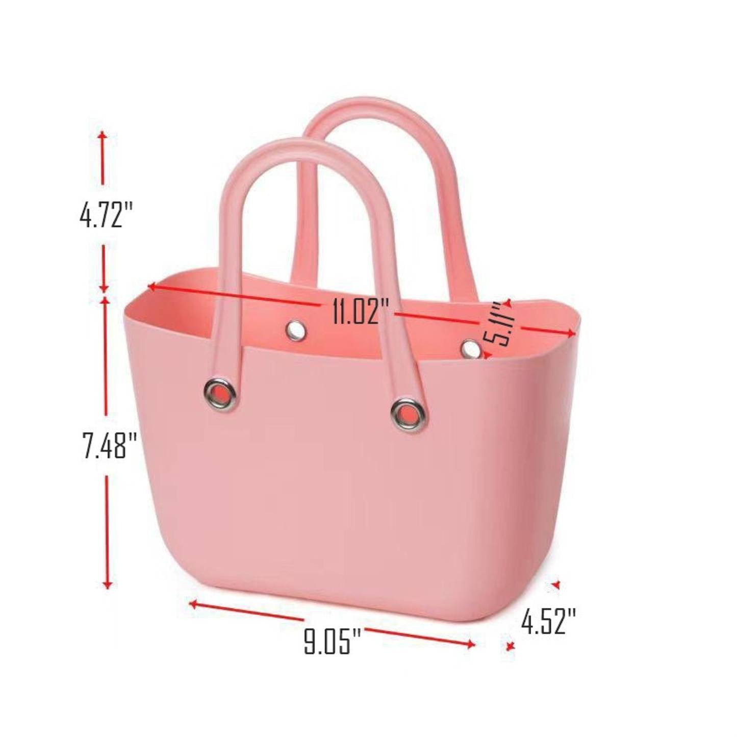 Personalized Leather Tag Color Beach Bag | CWBeach78