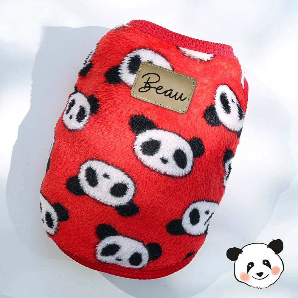 Personalized Cute Pet Soft Plush Fleece Vest | BKPet194