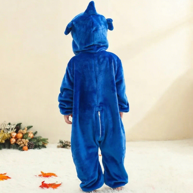 Personalized Leather Patch Baby Animal Romper  | CWBaby287