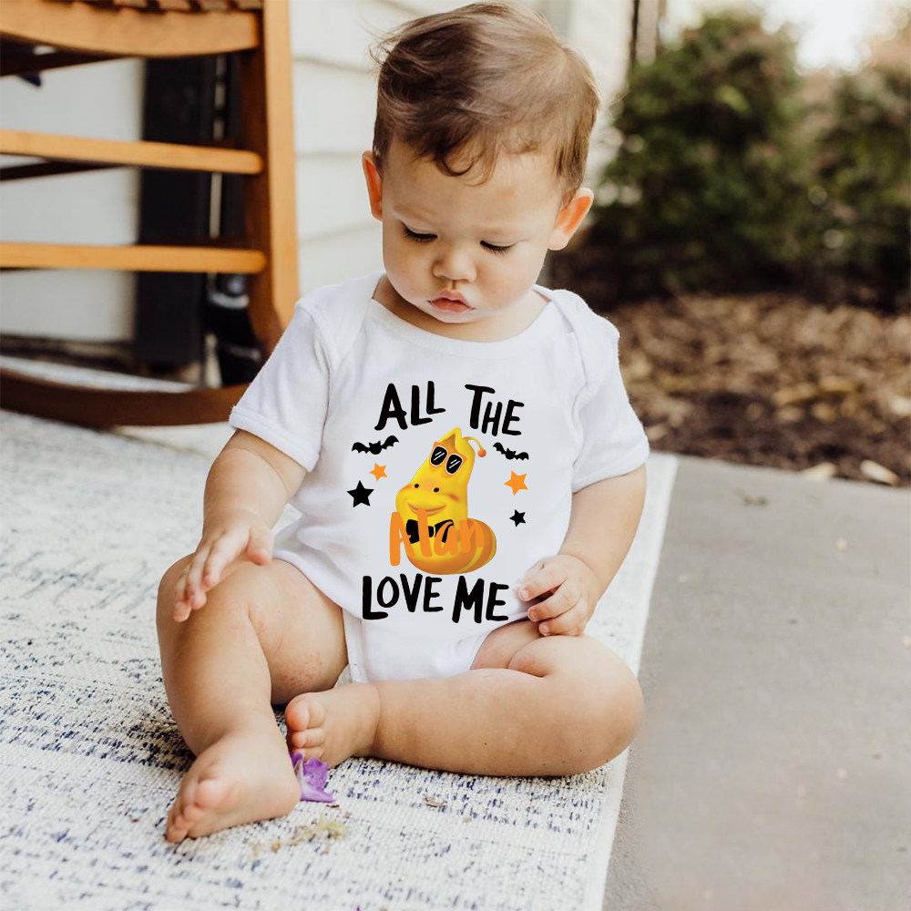 Personalized Larva's Halloween Funny Baby Romper | Larva17