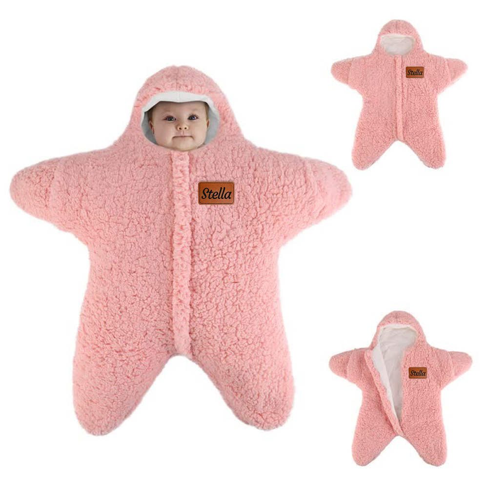 Personalized Baby Newborn Starfish Warm Sleeping Bag | CWBaby293