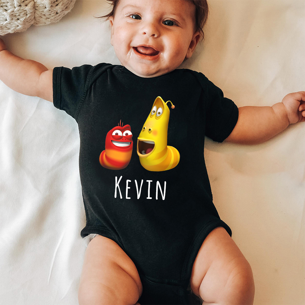 Personalized Larva's Funny Baby Romper | Larva24