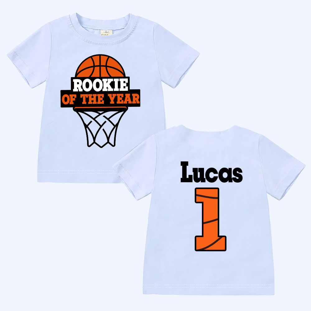 Personalized Basketball Rookie Of The Year Birthday T-Shirt | inBirth03