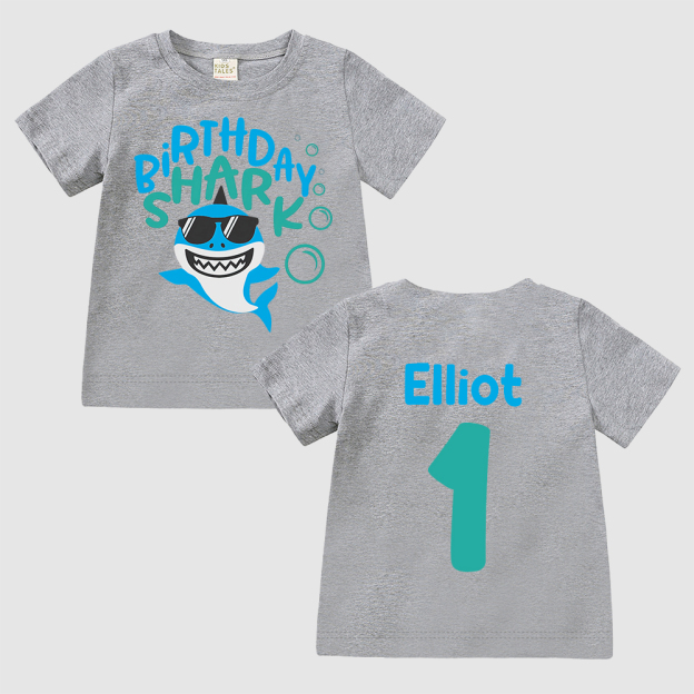 Personalized Shark Birthday T-Shirt | inBirth31