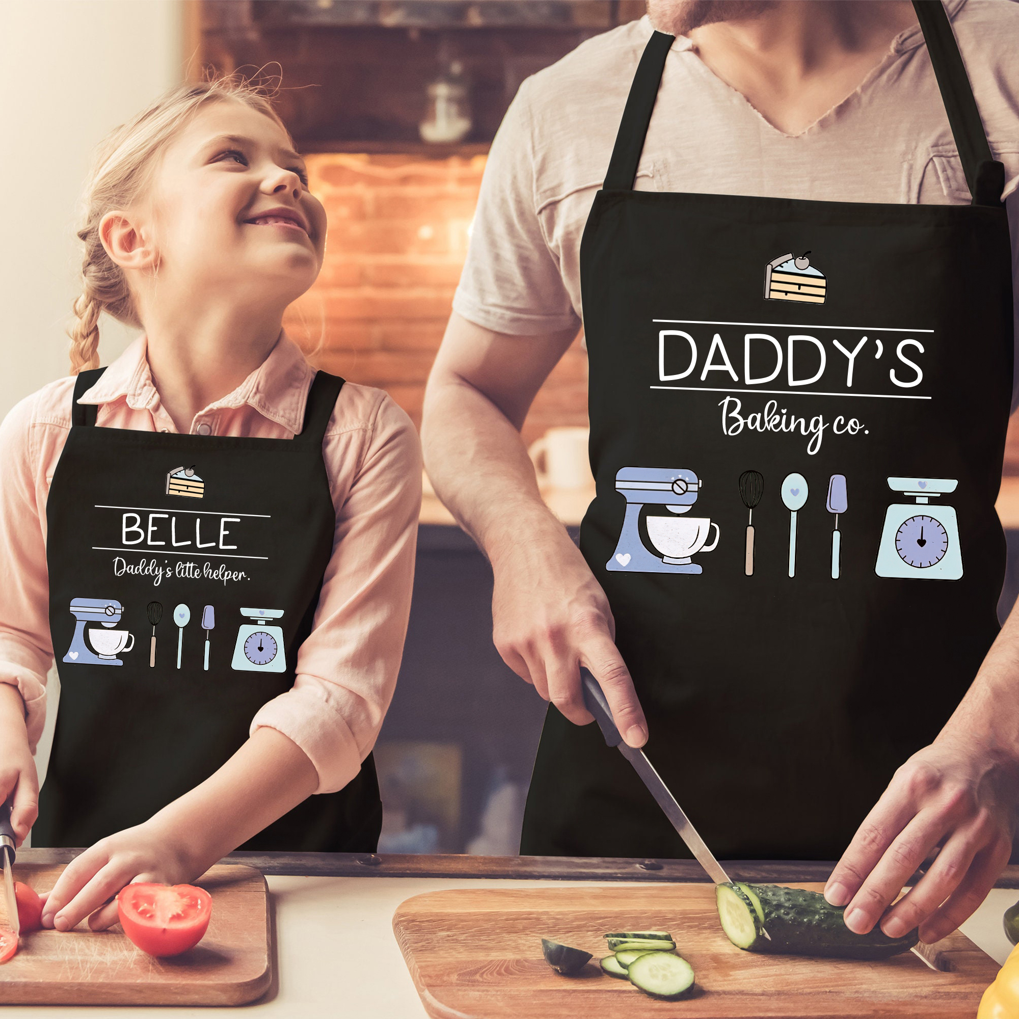 Personalised Multifunctional Waterproof Matching Family Apron | Apron43