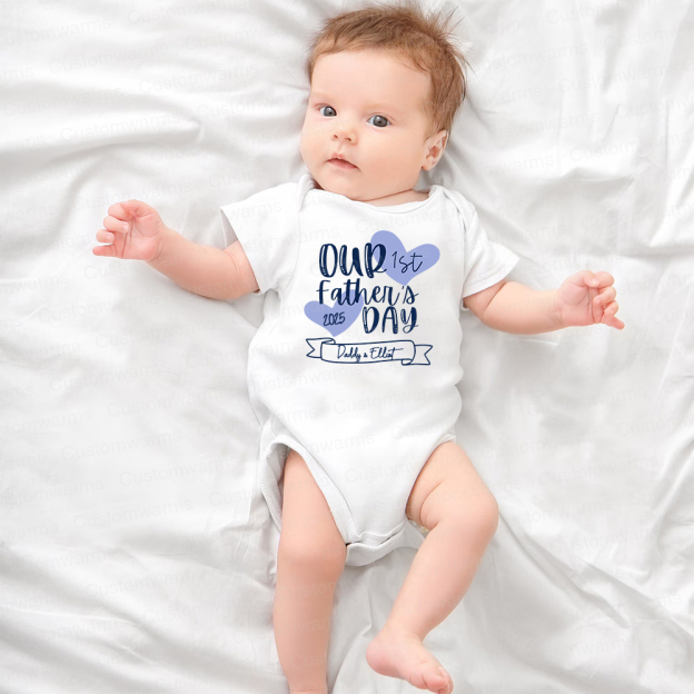 Personalized First Father's Day Daddy and Baby Outfit | CWFamily99