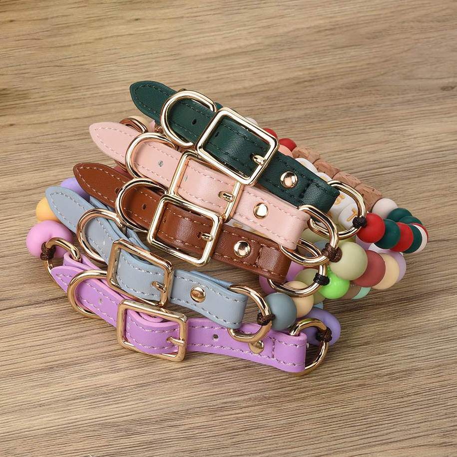 Personalized Handmade Beaded Adjustable Buckle Dog Collar | BKPet221