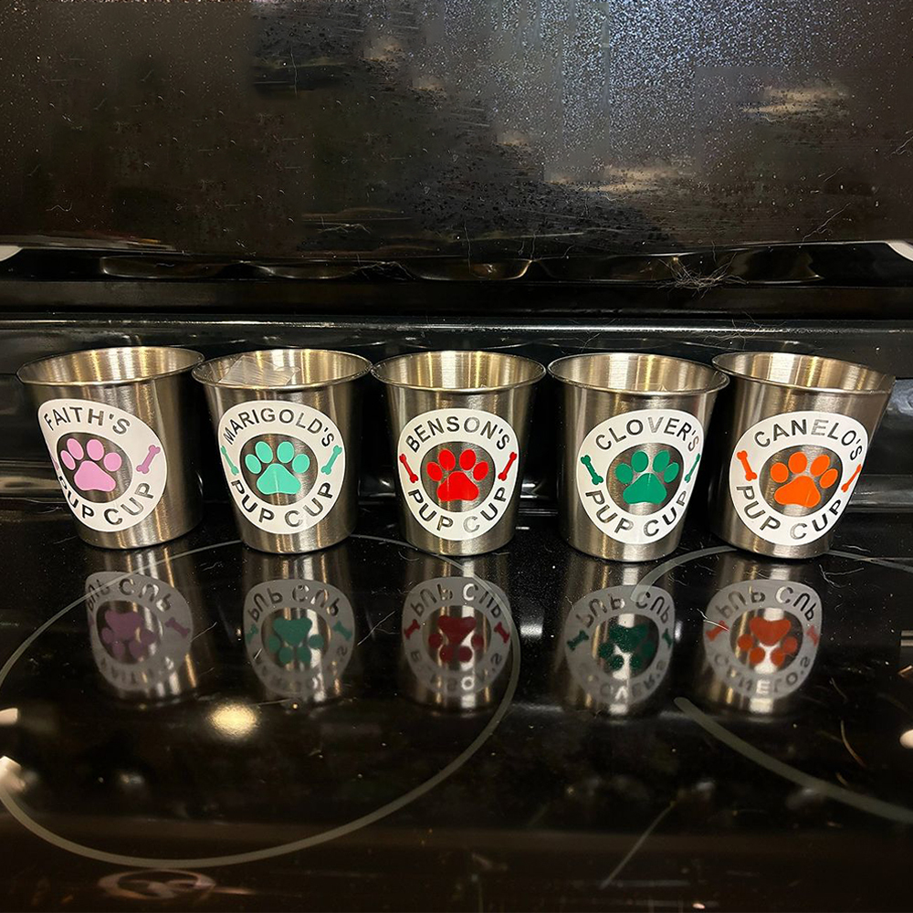 Personalized Pet Stainless Steel Reusable Pup Cup Mug | BKPet263