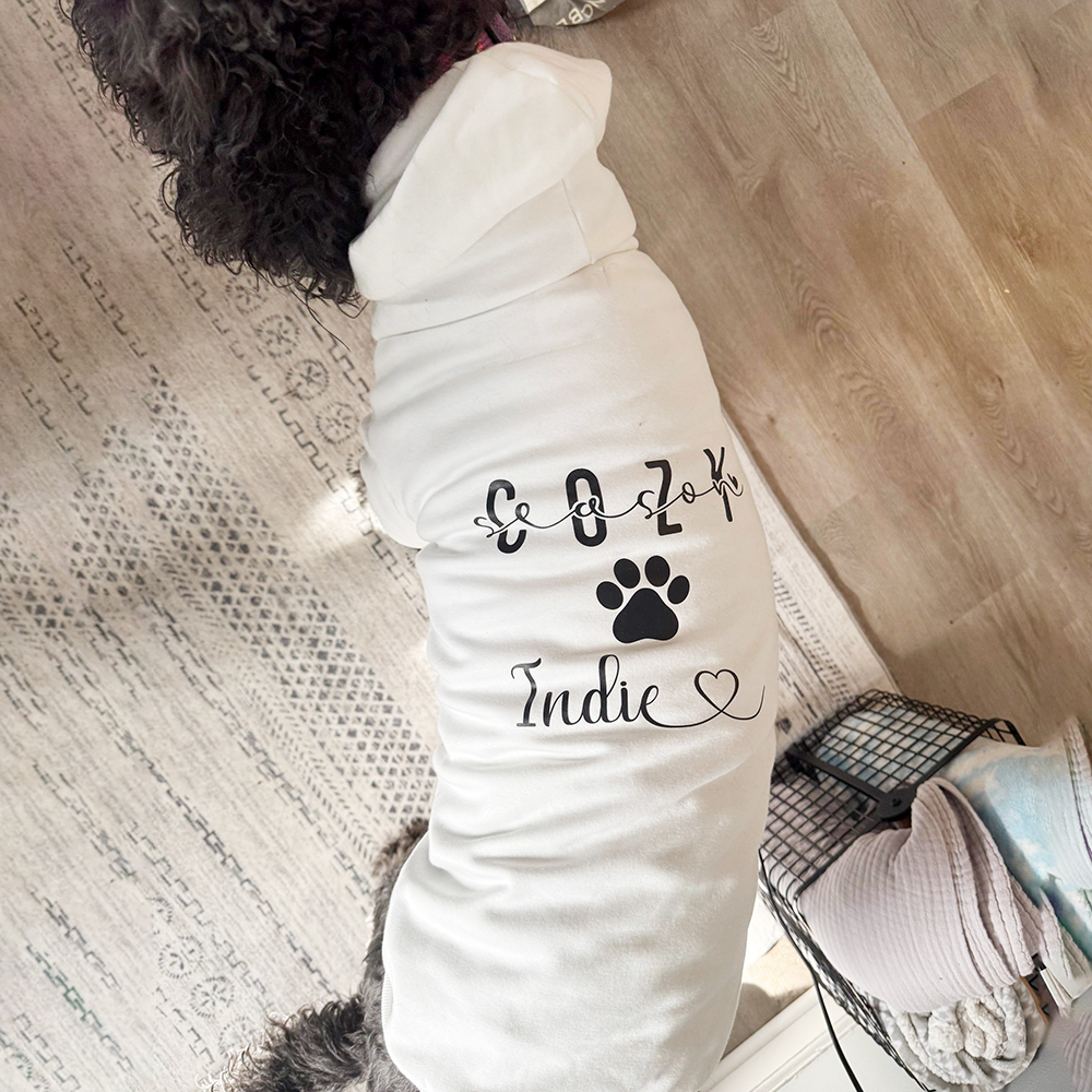 Personalized Cozy Season Warm Puppy Hoodie | BKPet282