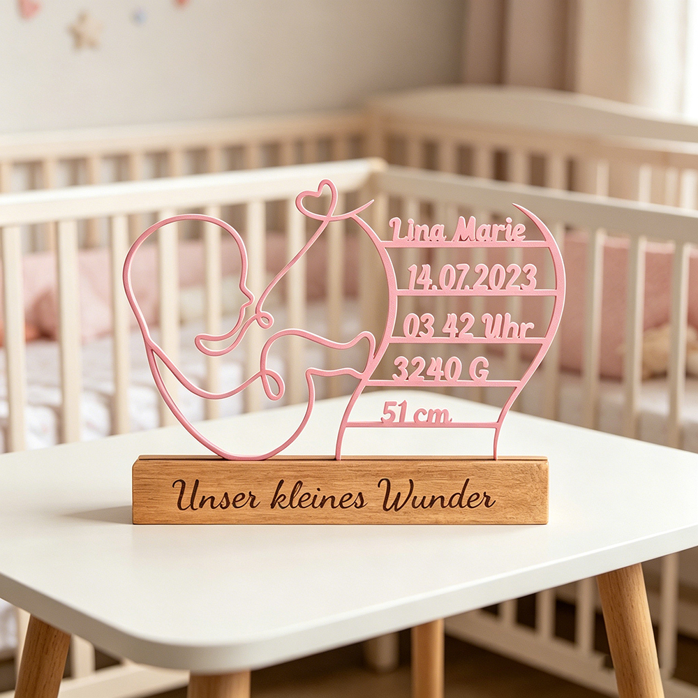 Personalized 3D Baby Birth Stand Decor for Unique & Love | CWGift60