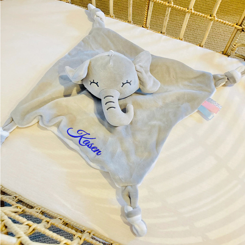 Personalized Baby Embroidery Comforter Sleep Toy | CWToy62