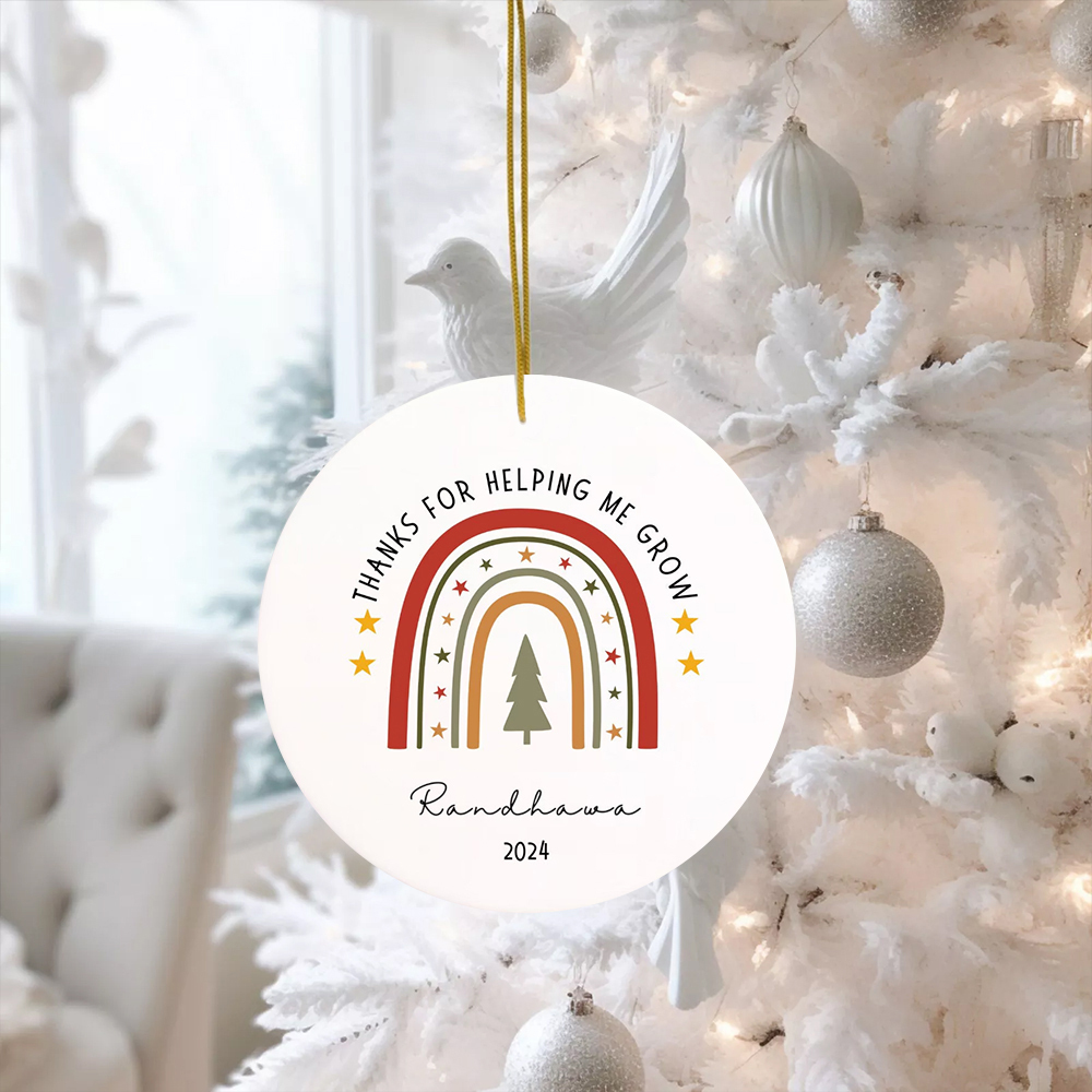 Personalized Original Cute Rainbow Christmas Ornaments Decoration | MCGift5720
