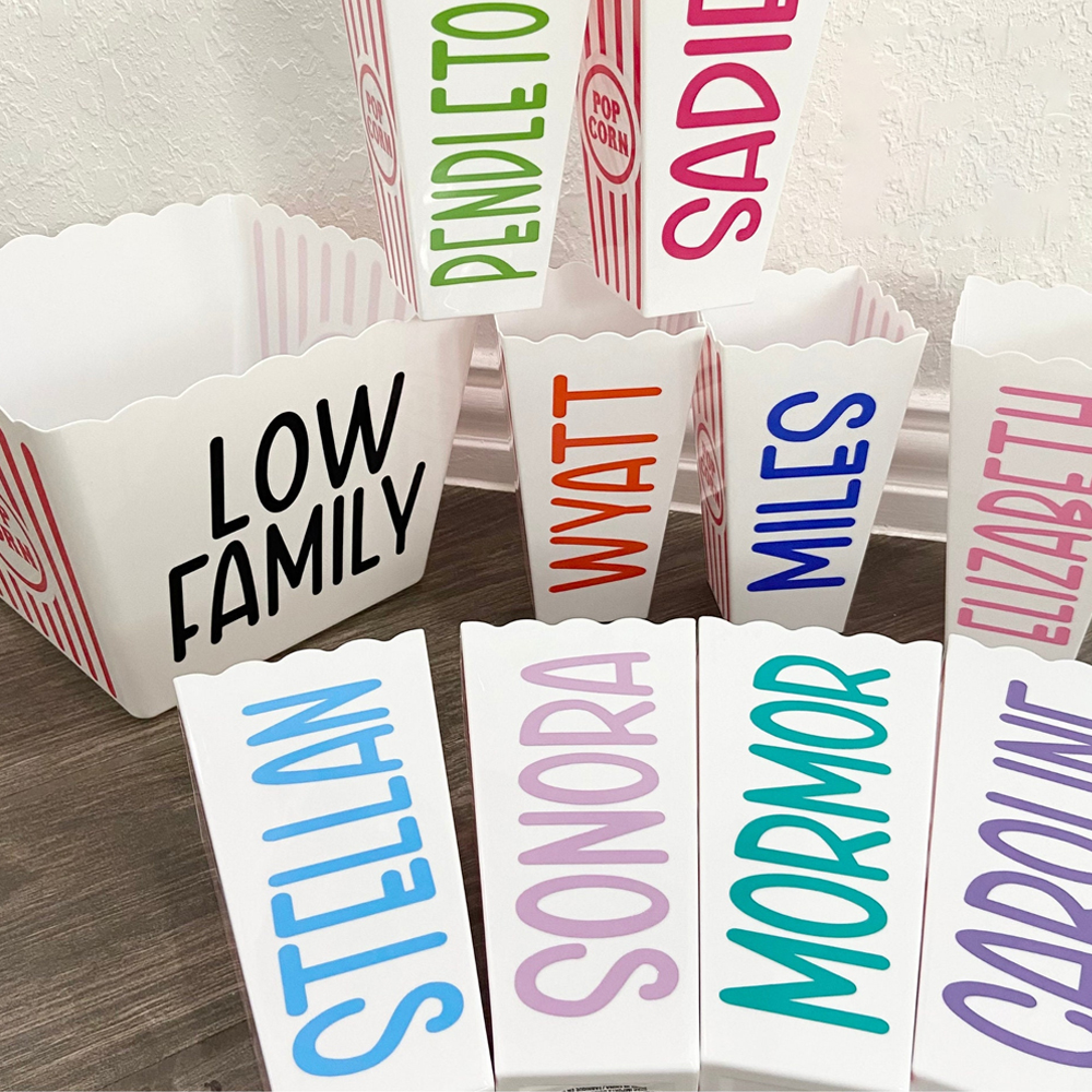 Personalized Movie Time Popcorn Buckets | YouBottle84