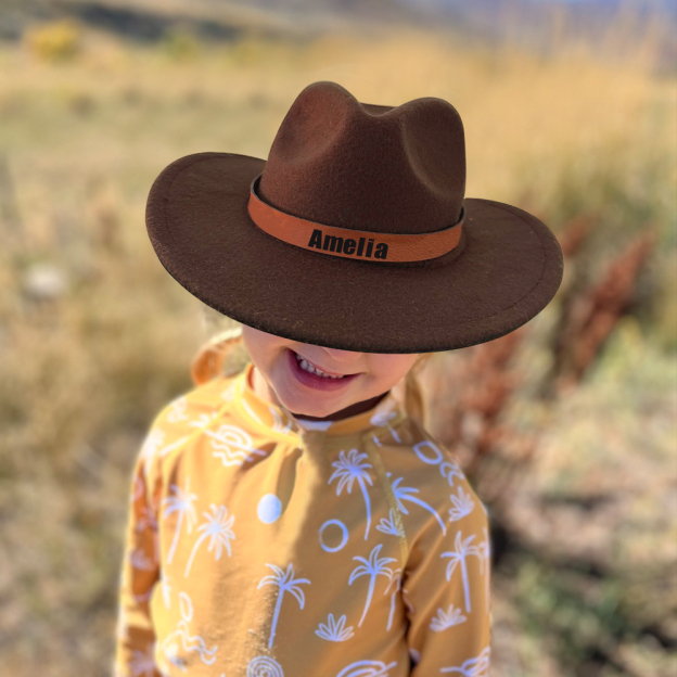 Personalized Leather Band Cowboy Hat for Comfort & Unique | CWBeach130