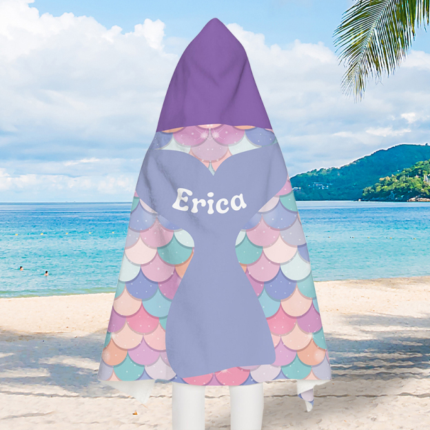 Personalized Hooded Beach Towel for Summer & Beach | CWHTowel45