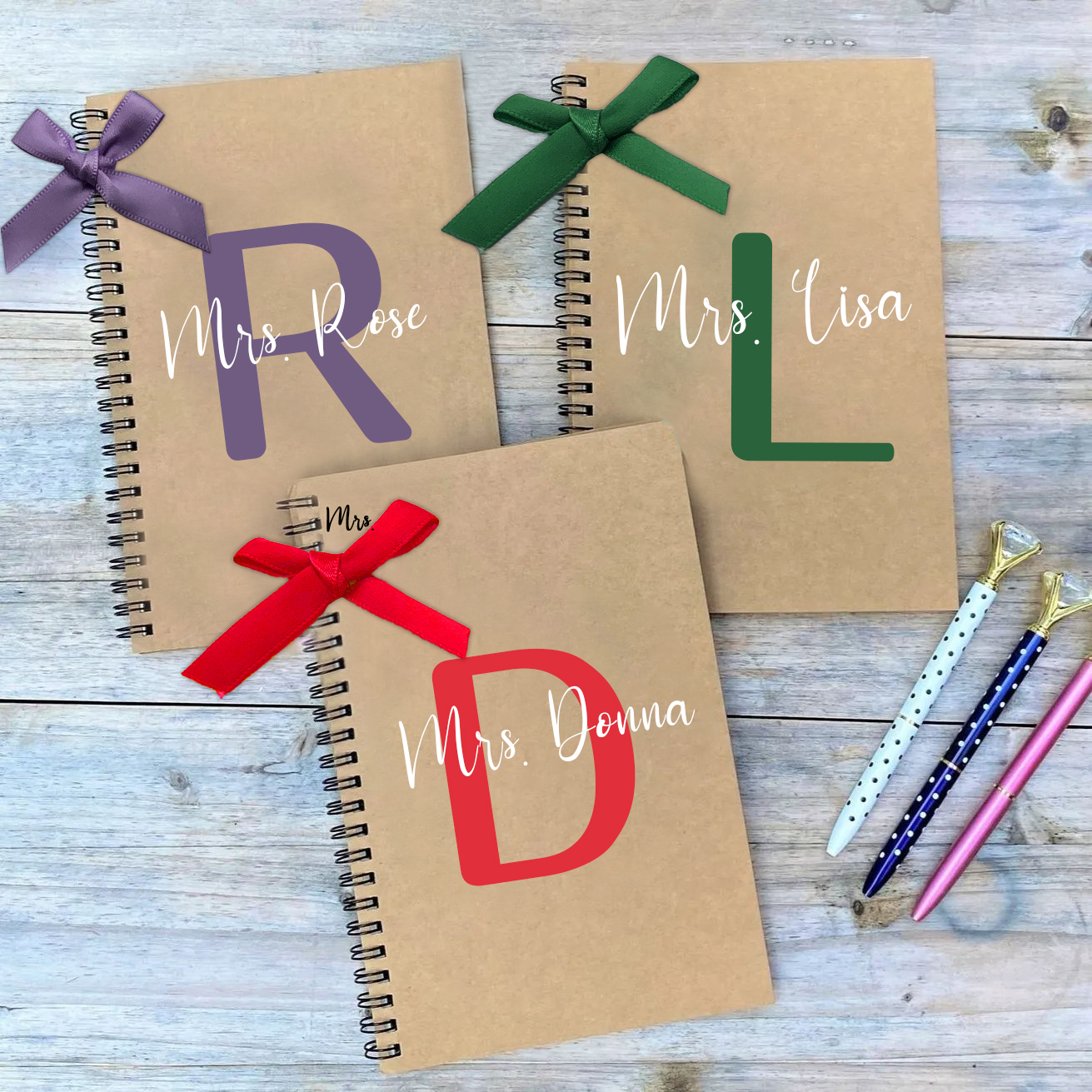 Personalized Pen Teacher Notebook for Teacher Appreciation Gift | CWTeach10