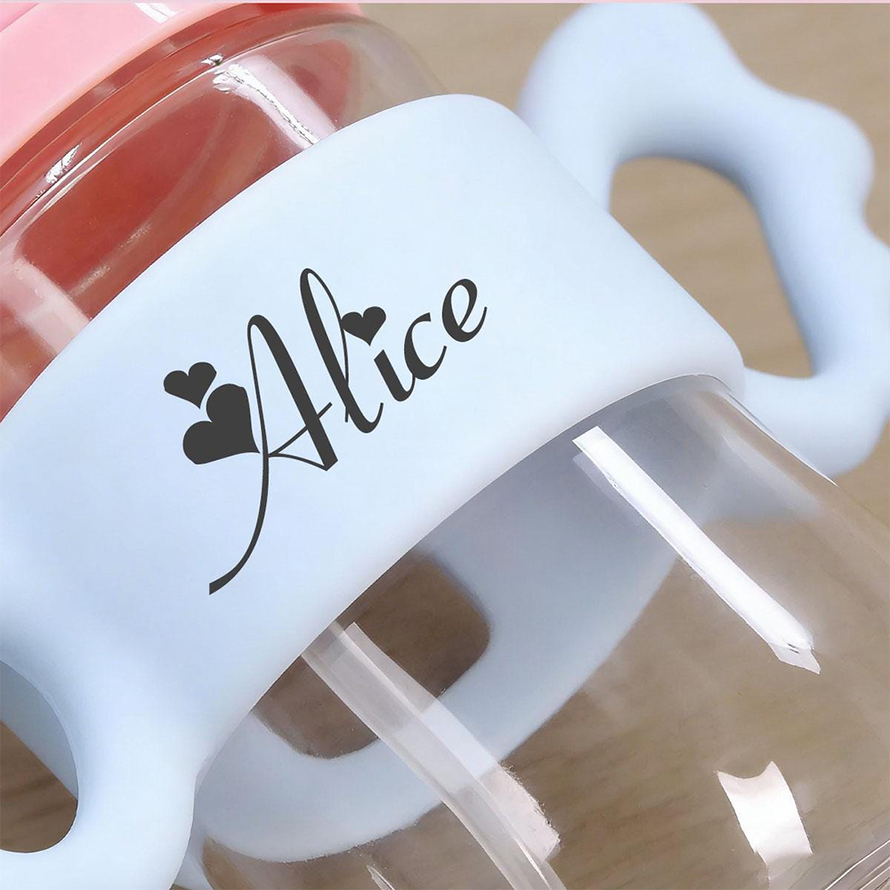 Personalised Baby Silicone Bottle Holder | CWBaby489