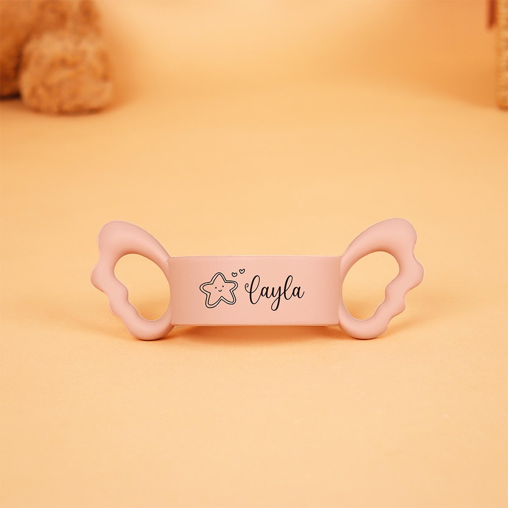 Personalised Baby Silicone Bottle Holder | CWBaby489