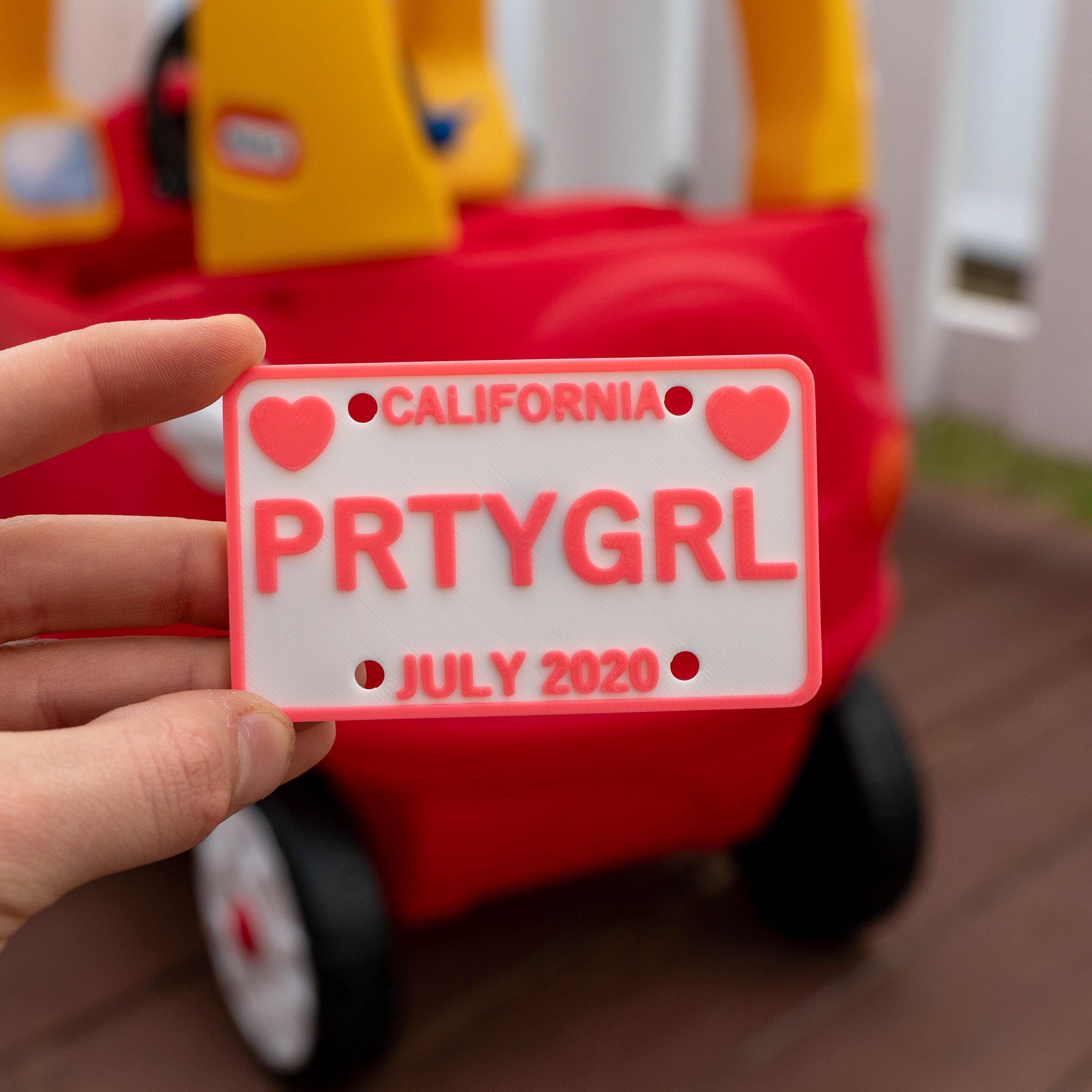 Personalized License Plate Tag for Cozy Coupe Wagon Stroller | CWGift26