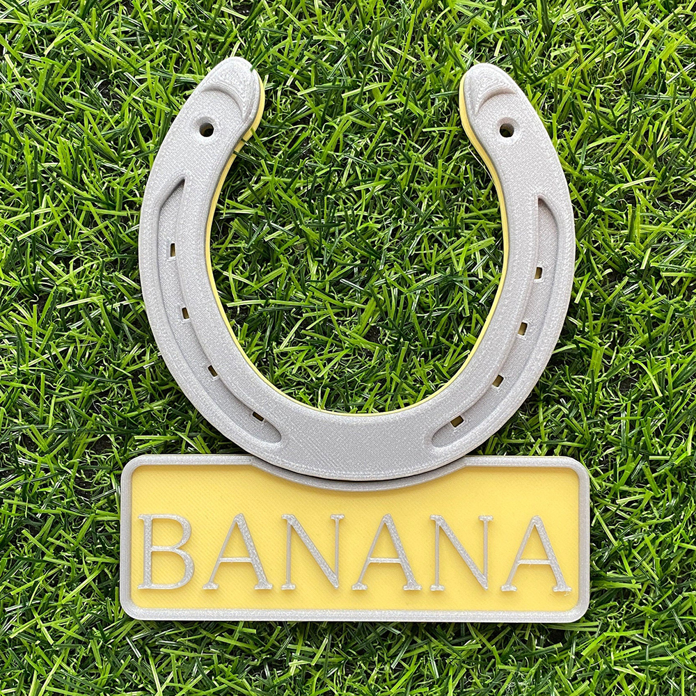 Personalized 3D Horseshoe Stable Door Name Plate | CWGift72
