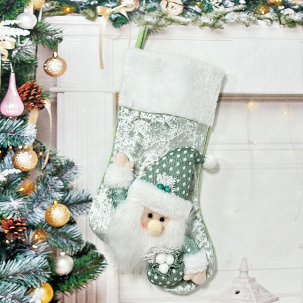 Personalized Embroidered Cute Pattern Christmas Stocking | MCGift208