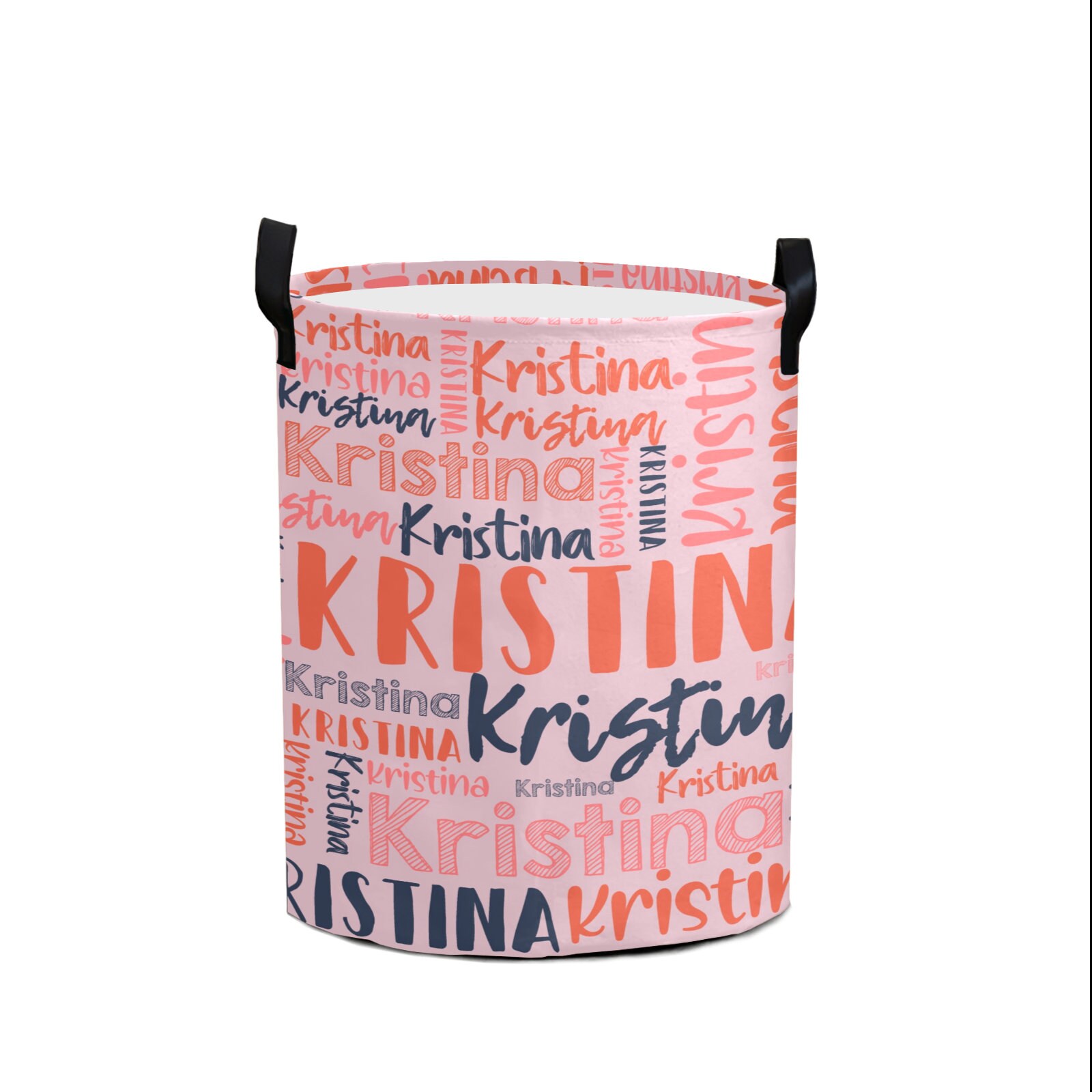 Personalized Laundry Collapsible Baskets with Handle | | CWBasket01