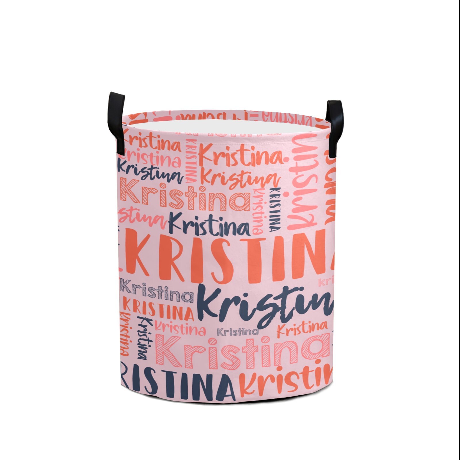Personalized Laundry Collapsible Baskets with Handle | | CWBasket01