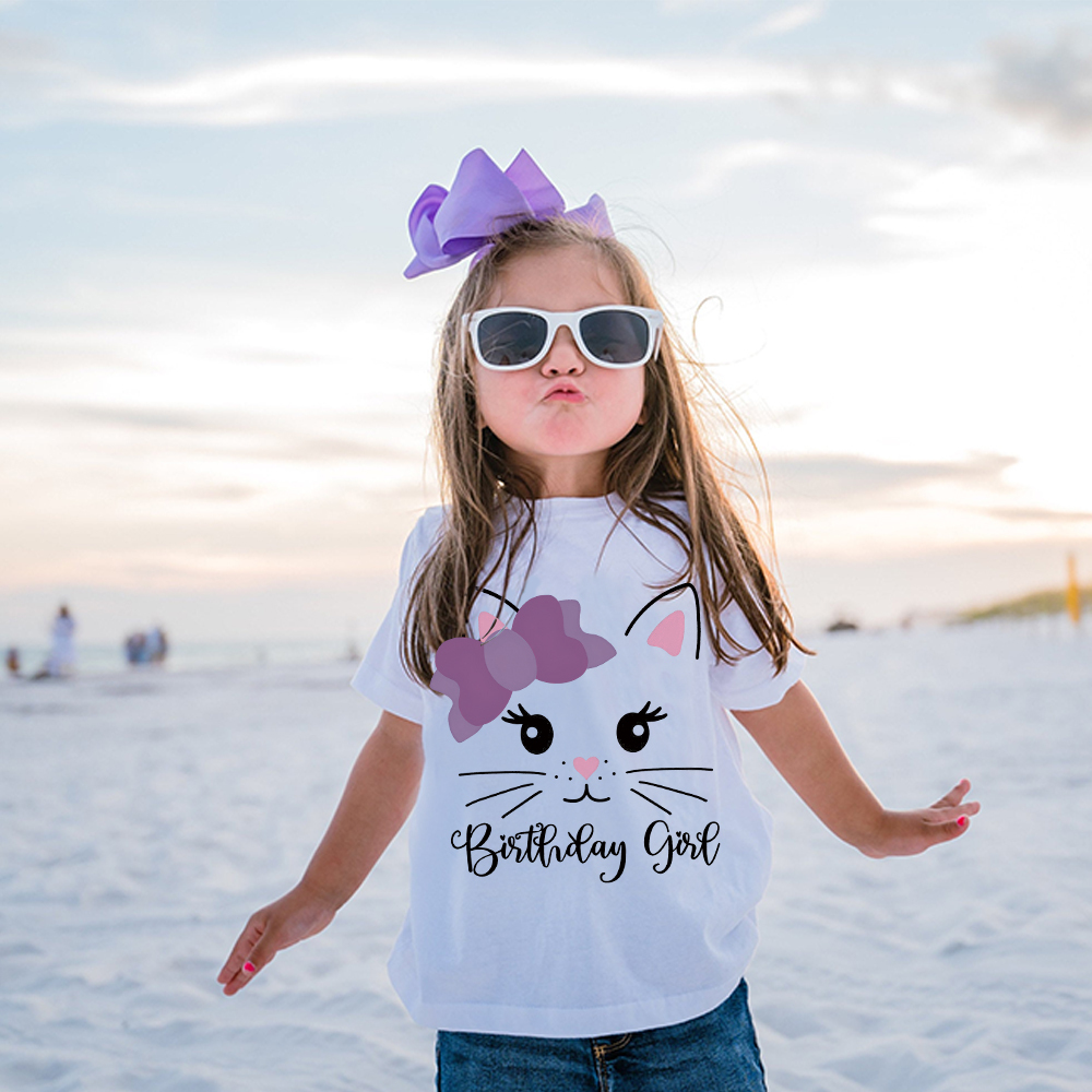 Personalized Cat Theme Kitten Birthday T-Shirt | inBirth32