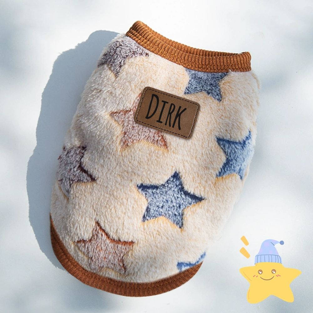 Personalized Cute Pet Soft Plush Fleece Vest | BKPet194