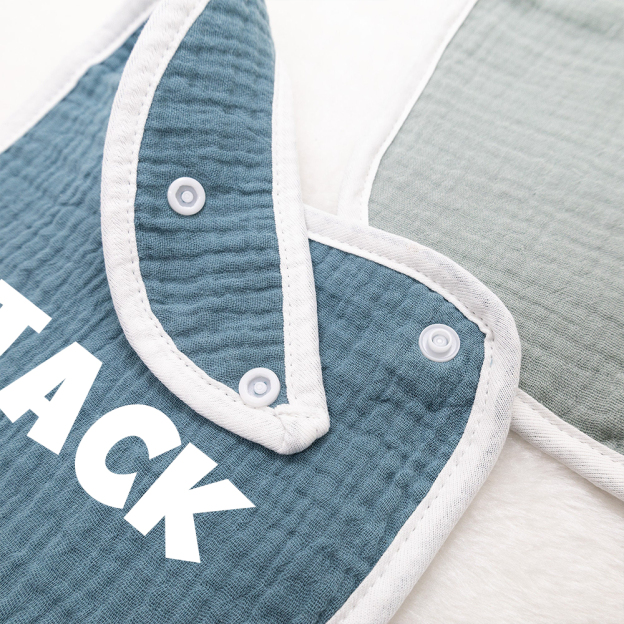 Personalized Embroidered Baby Cotton Bibs | CWBaby306