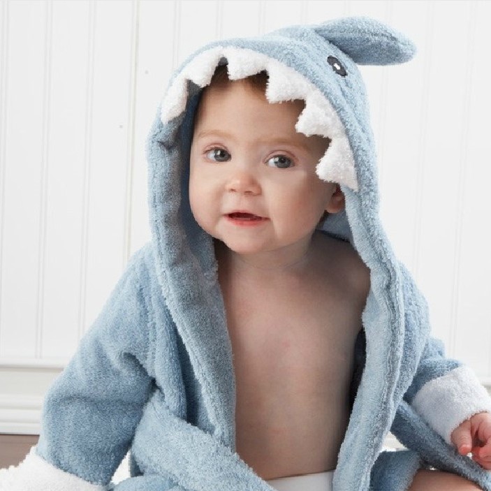 Personalized Embroidered Cozy Kid Animal Bathrobe | CWbaby37