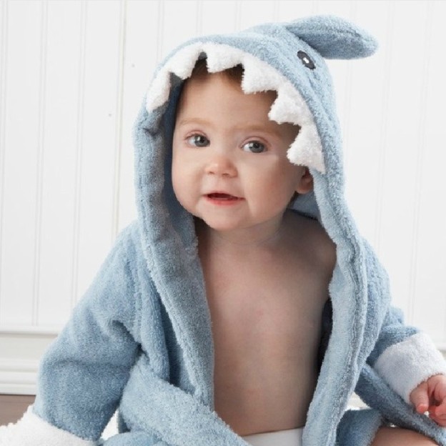 Personalized Embroidered Cozy Kid Animal Bathrobe | CWbaby37