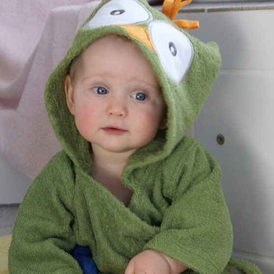 Personalized Embroidered Cozy Kid Animal Bathrobe | CWbaby37
