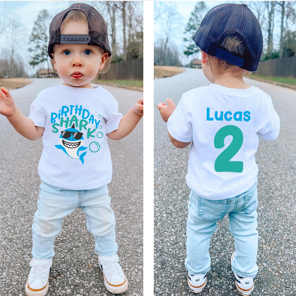 Personalized Shark Birthday T-Shirt | inBirth31