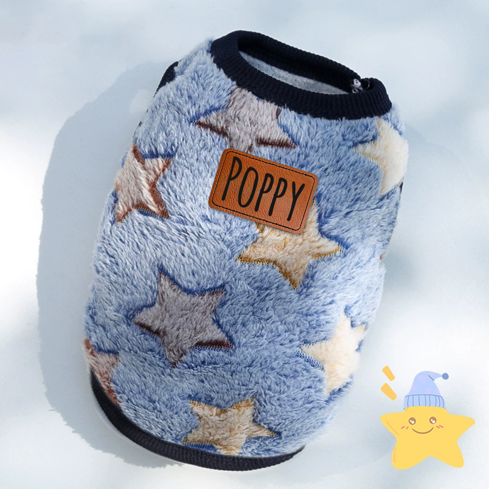 Personalized Cute Pet Soft Plush Fleece Vest | BKPet194